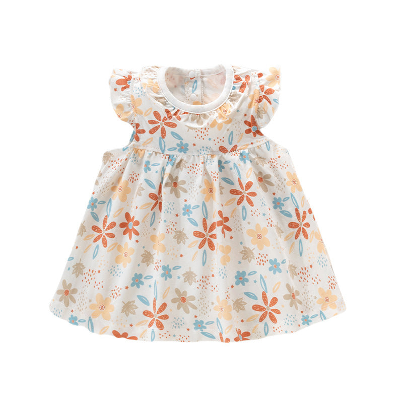 Graceful Children's Summer Thin Skirt Clothes Children's Dress