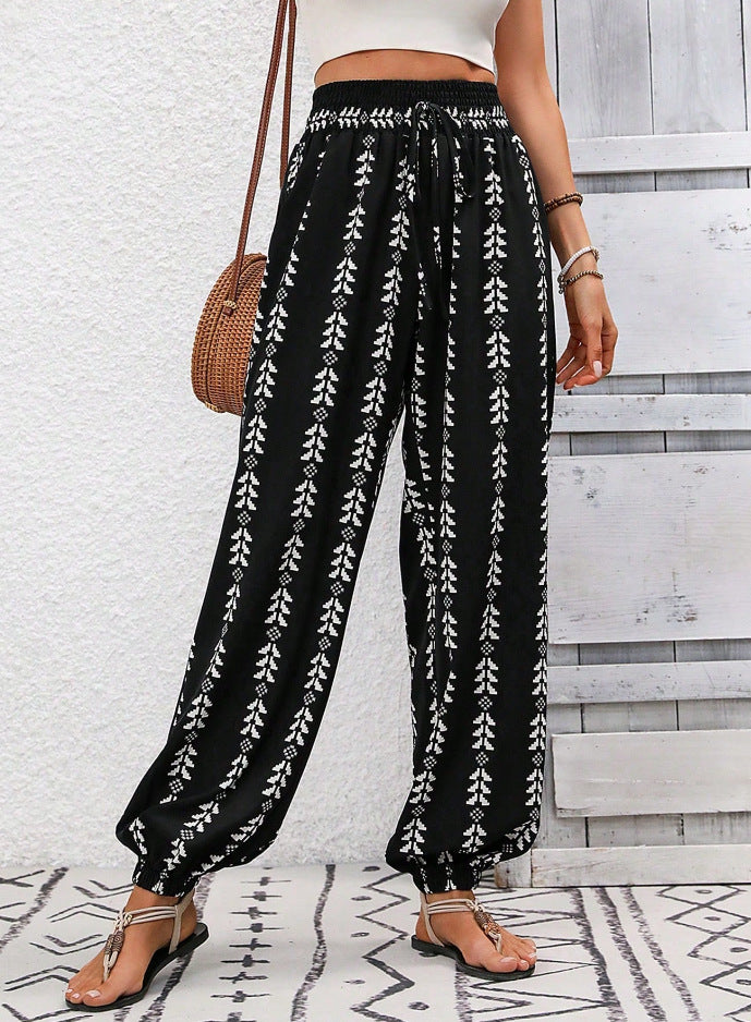 Trendy Elegant Women's Geometric Printed Bloomers Pants