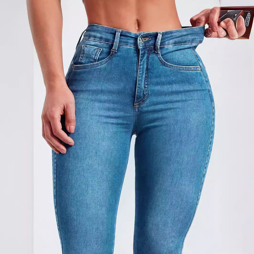 Women's Sheath Skinny Stretch High Waist For Women's Jeans