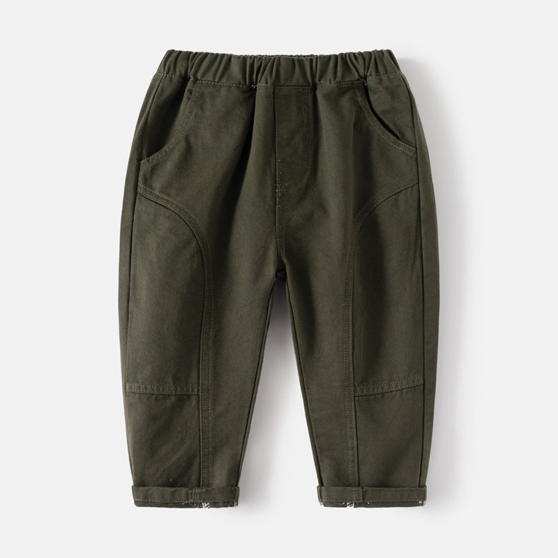 Children's Crawler Solid Color Casual Trousers Korean Children's Pants
