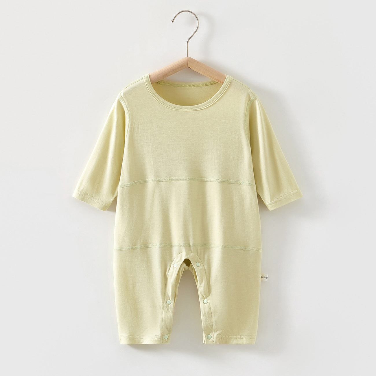 For Babies Double Layer Bellyband Jumpsuit Summer Romper Fiber Boneless Jumpsuit, Climbing Suit