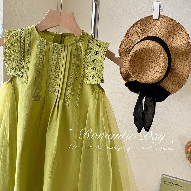 Children's Korean Style Clothing Temperament Long Little Children's Dress