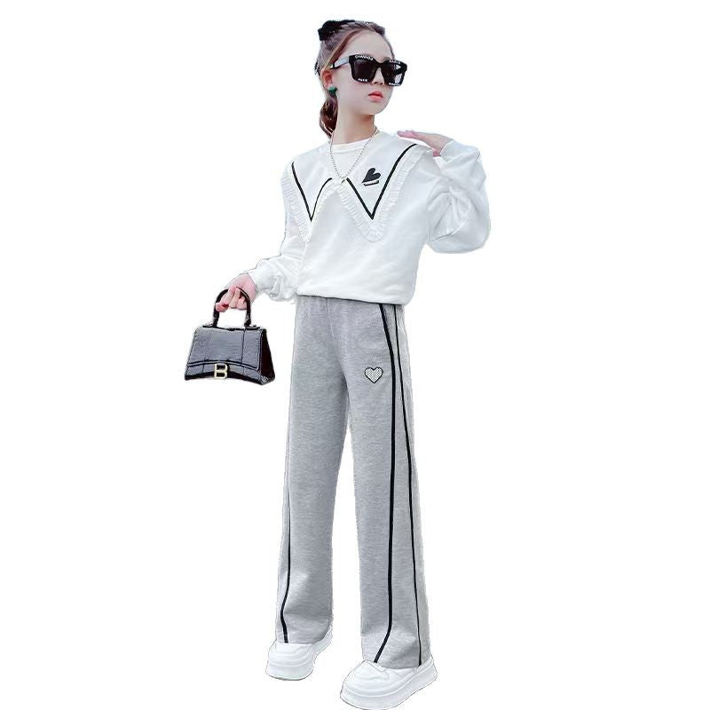 Clothing Trendy Wild Slimming Casual Sports Wide Children's Pants