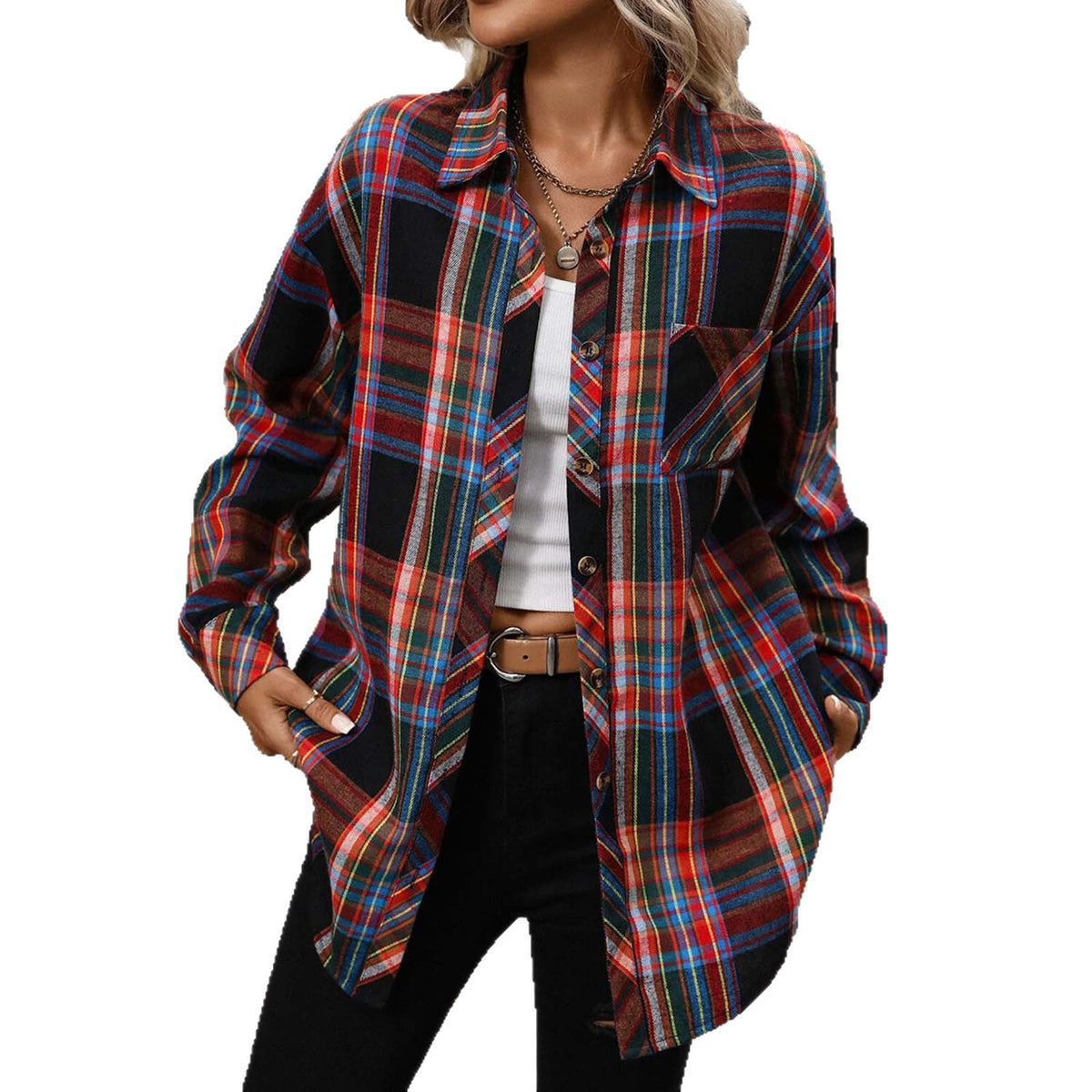 Women's Shirt Long Sleeve Autumn Retro Outerwear Style Blouse