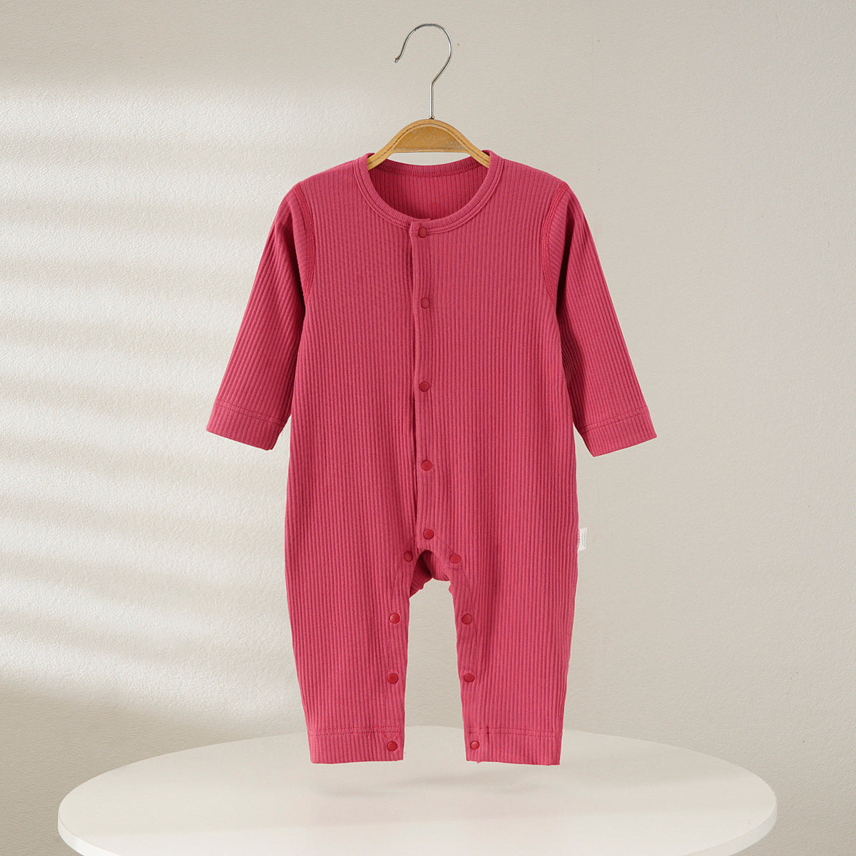 Sleeve Pair Of Buckles Jumpsuit Clothes For Babies Male Female Jumpsuit, Climbing Suit