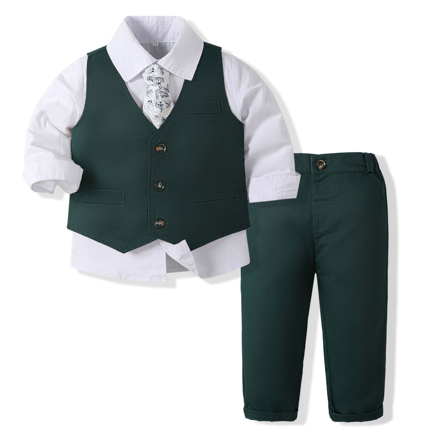 Children's Boy's Clothing Shirt Vest Pants Clothes Children's Suit