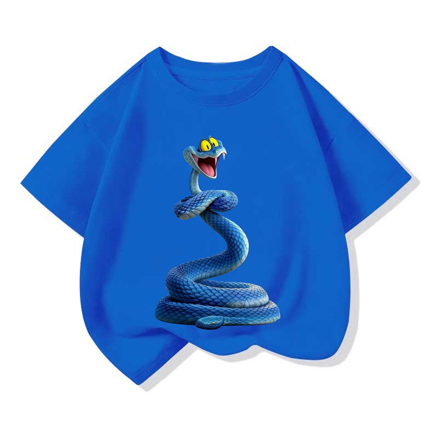 Small Medium Short Sleeve Tide Cotton Round Neck Loose Top Children's T-shirt