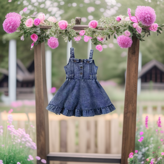 Children's Knitted Spring Solid Color Princess Style Children's Dress