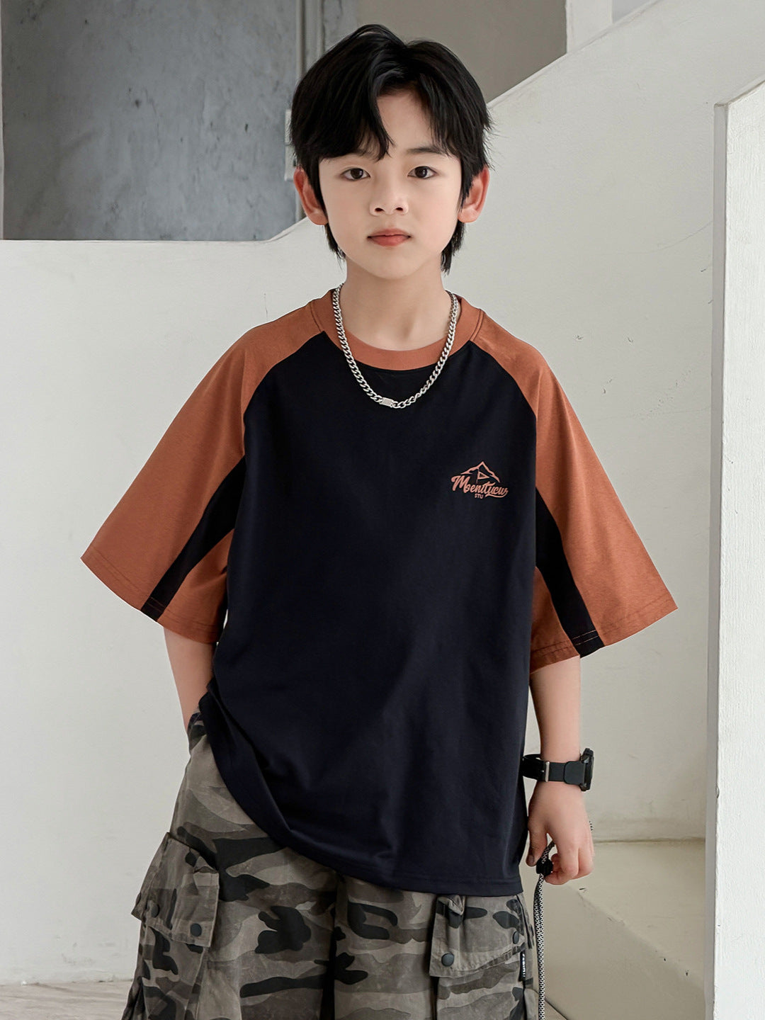 Wear Loose Top Trendy Pure Cotton Moisture Children's T-shirt