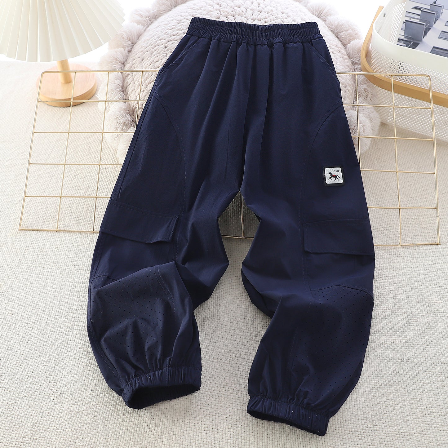 Children's Woven Casual Letters Korean Style Trousers Children's Pants