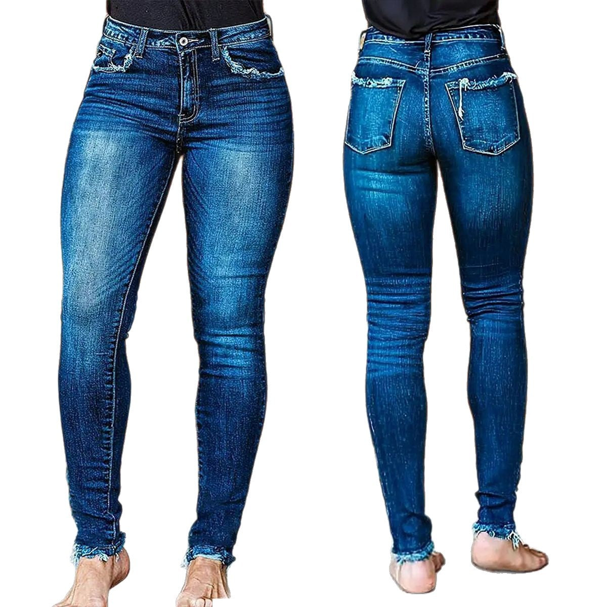 Women's Slim Fit Slimming Stretch Feet Women's Jeans