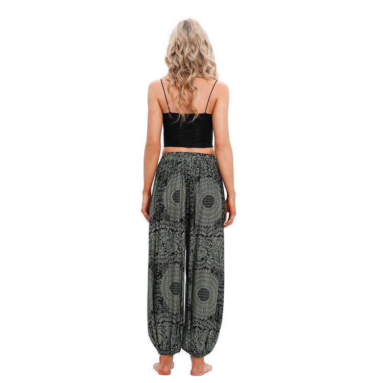 Colorful Bohemian Style Leisure Extra Large Oversized Yoga Casual Pants