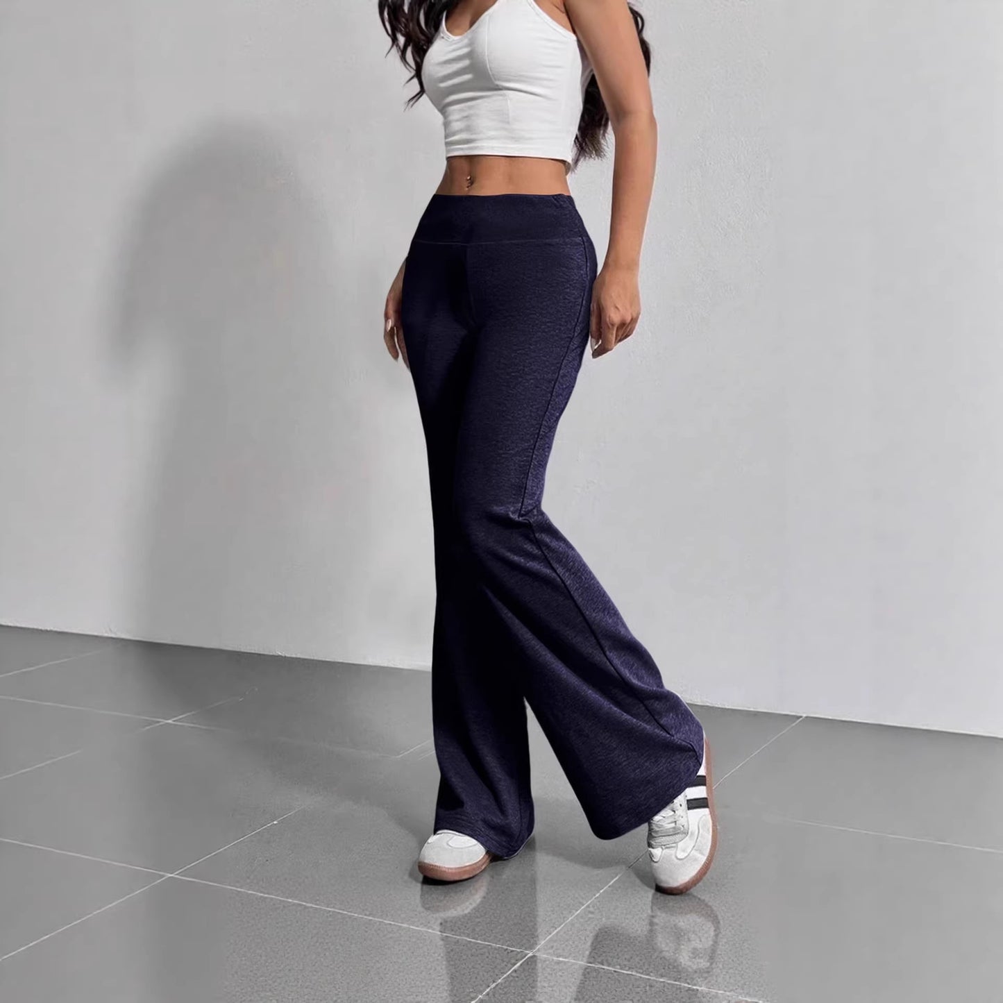 Women's Source Autumn Fashion Drawstring High Waist Leisure Horn Casual Pants