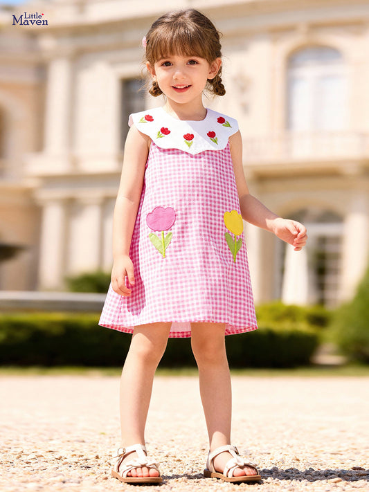 Children's Sundress Cute Sleeveless Western Style Summer Children's Dress