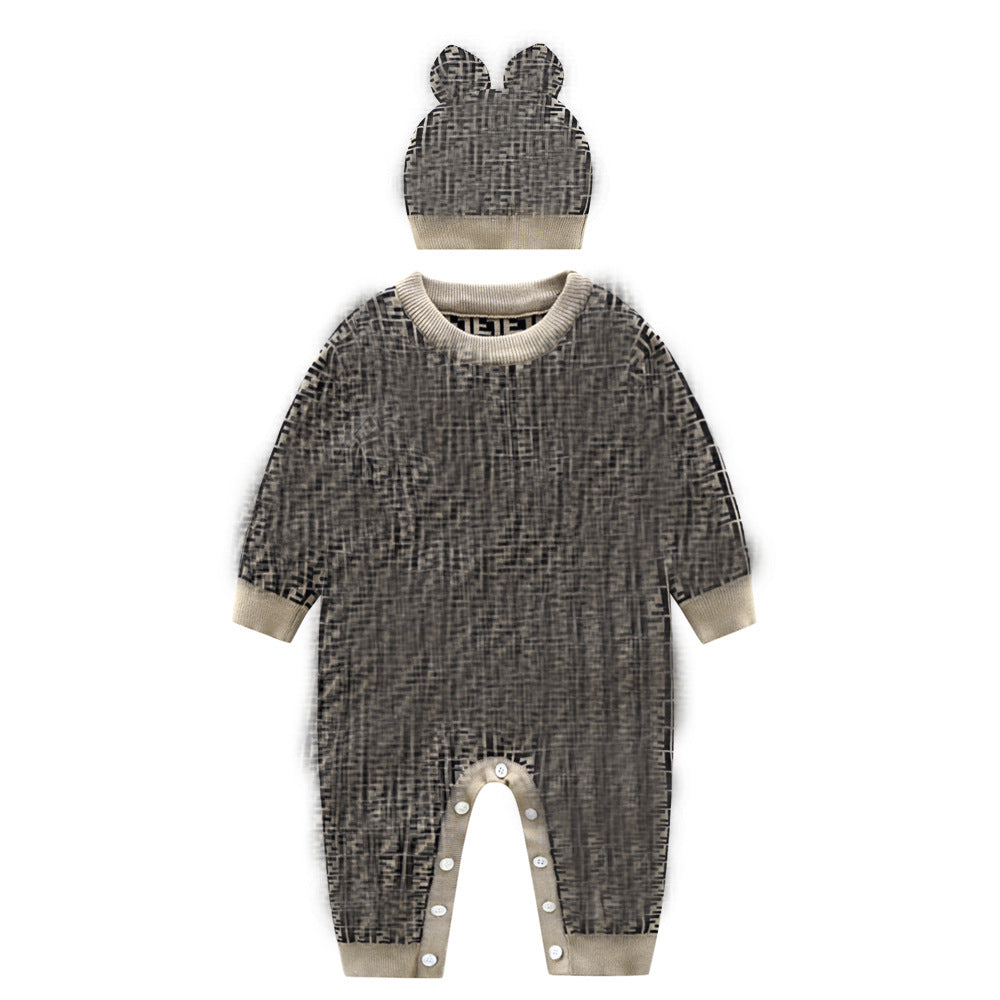 Knitted Clothes Jumpsuit Autumn Born Romper Jumpsuit, Climbing Suit
