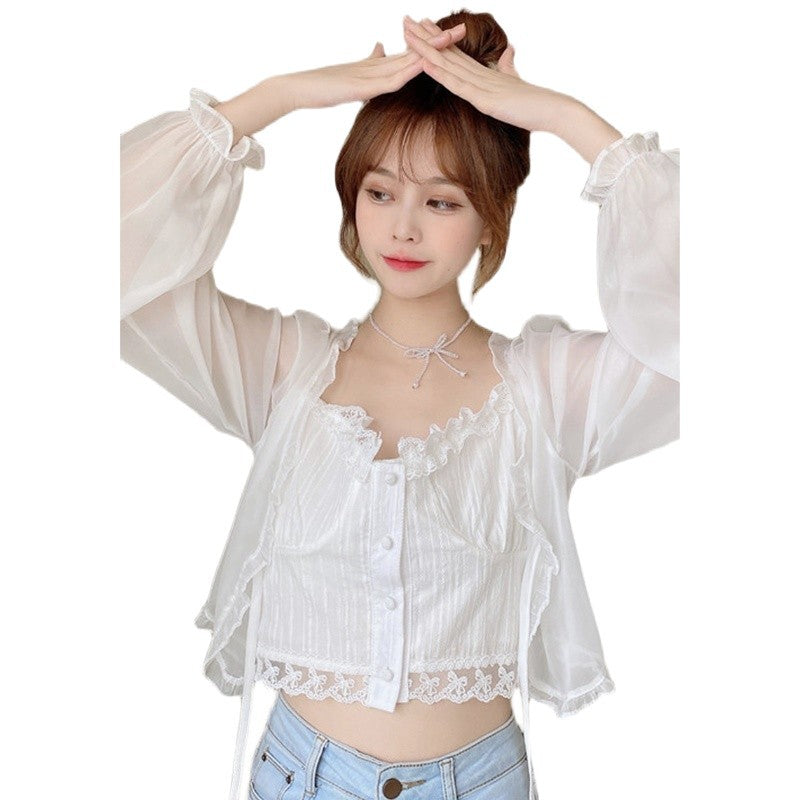 Sun Protection Summer Light Versatile Everyday Fashion Casual Basic Style Cardigans