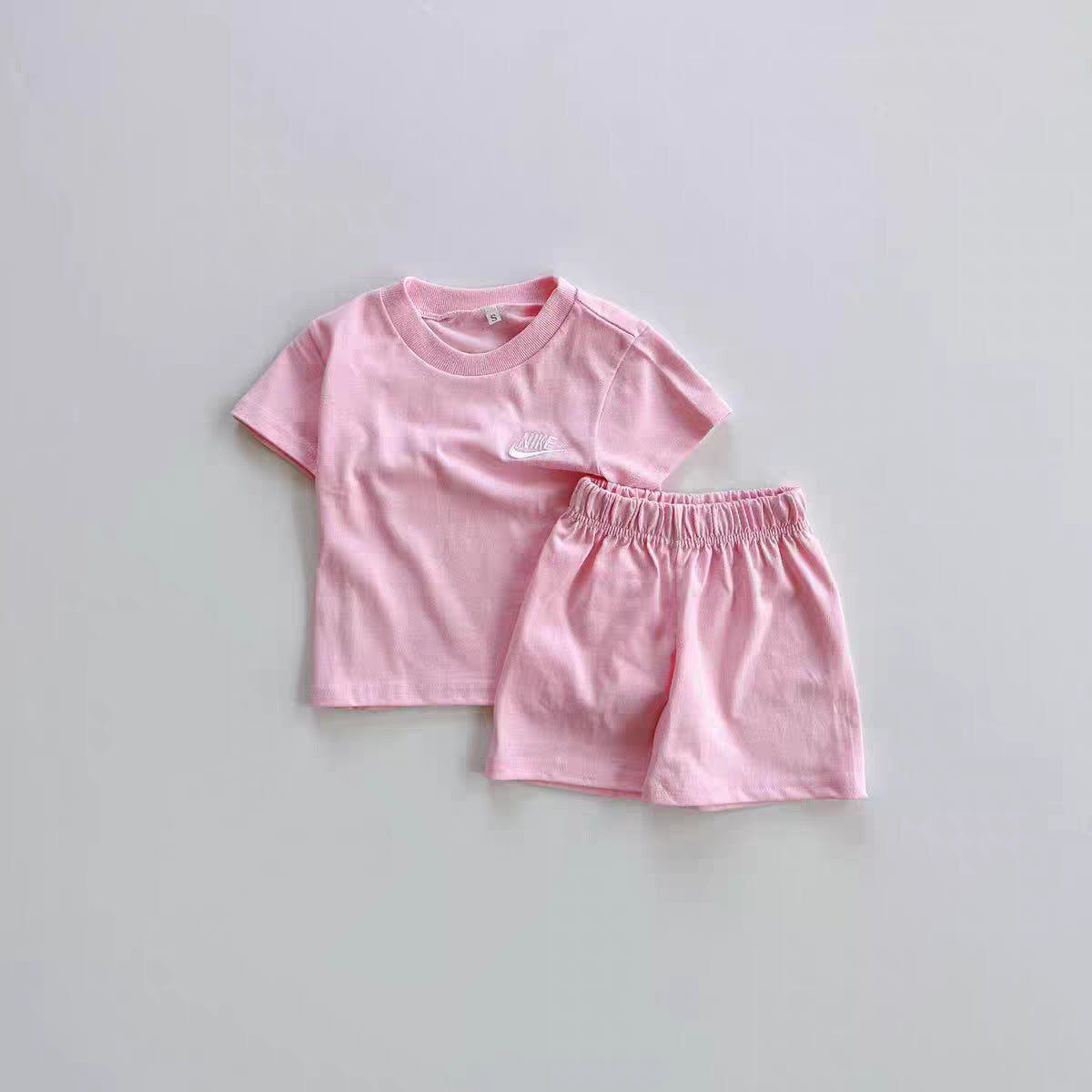 Children's Summer Short-sleeved Shorts Casual Sports Style Embroidered T-shirt Two-piece Fashion Children's Suit