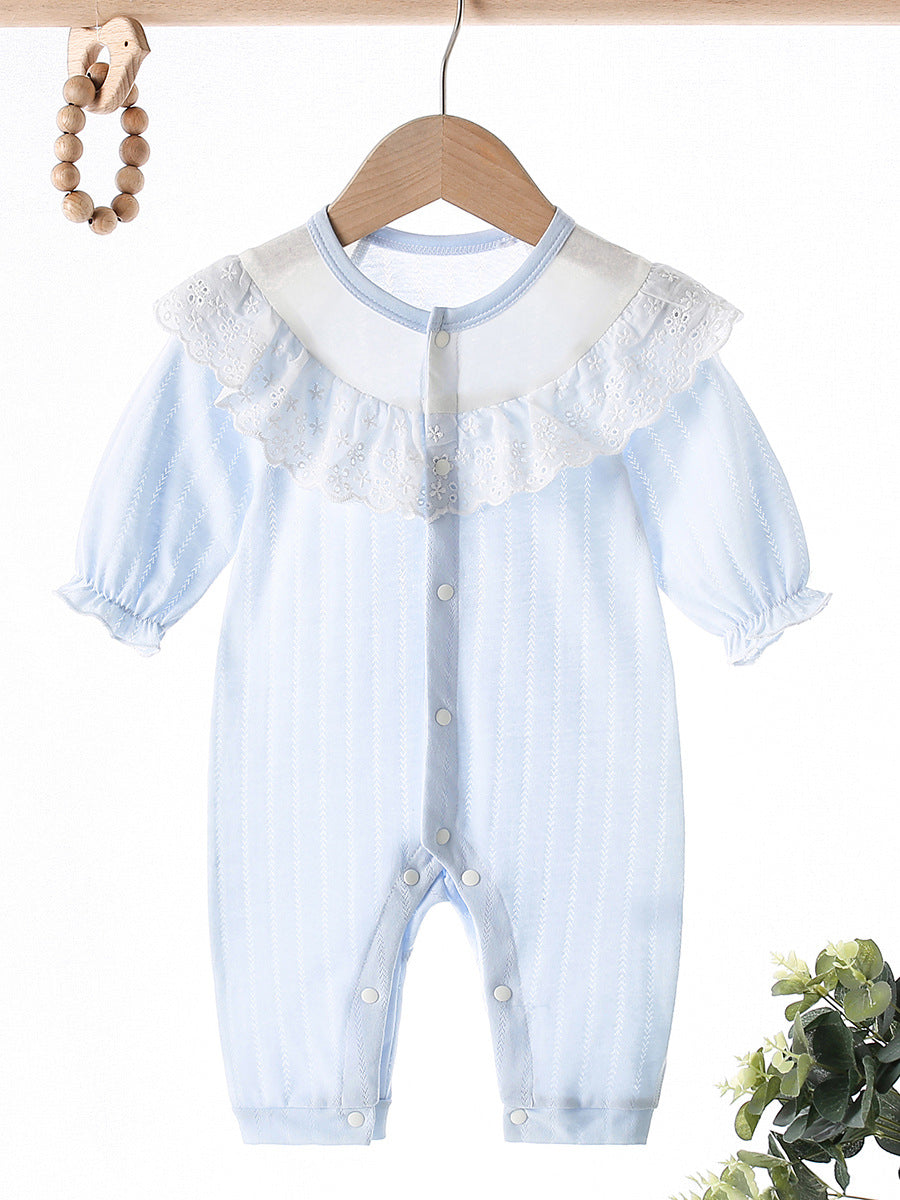 Summer Thin Boneless Long Sleeve Cotton Clothes Jumpsuit, Climbing Suit