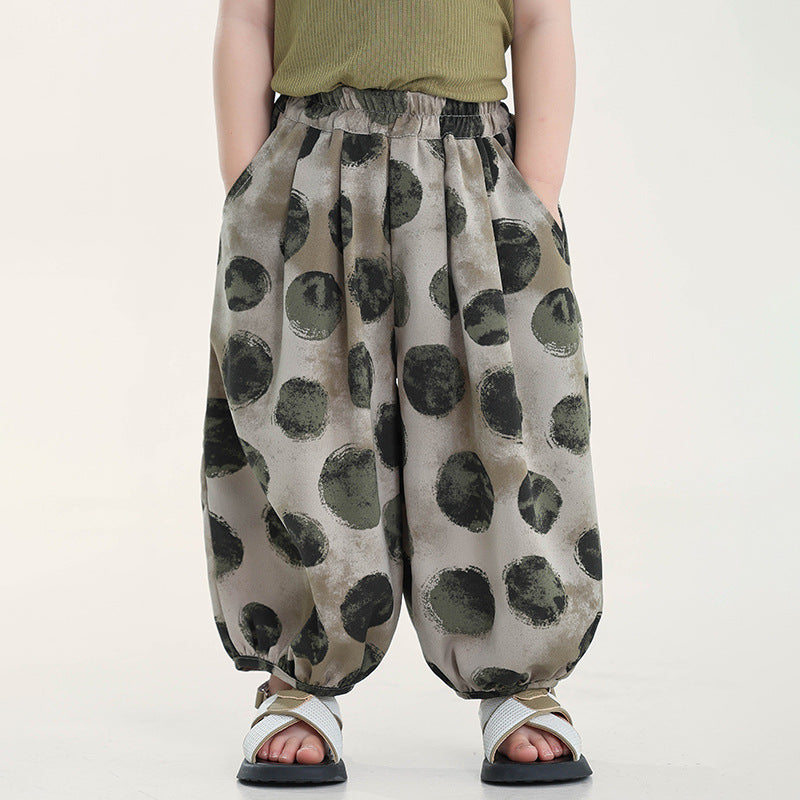 Children's Boy's Summer Thin Bloomers Korean Style Children's Pants