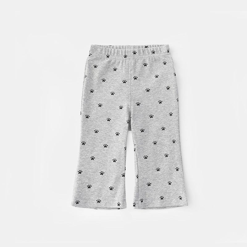 Children's Thin Summer Casual Leggings Bell-bottom Cropped Children's Pants