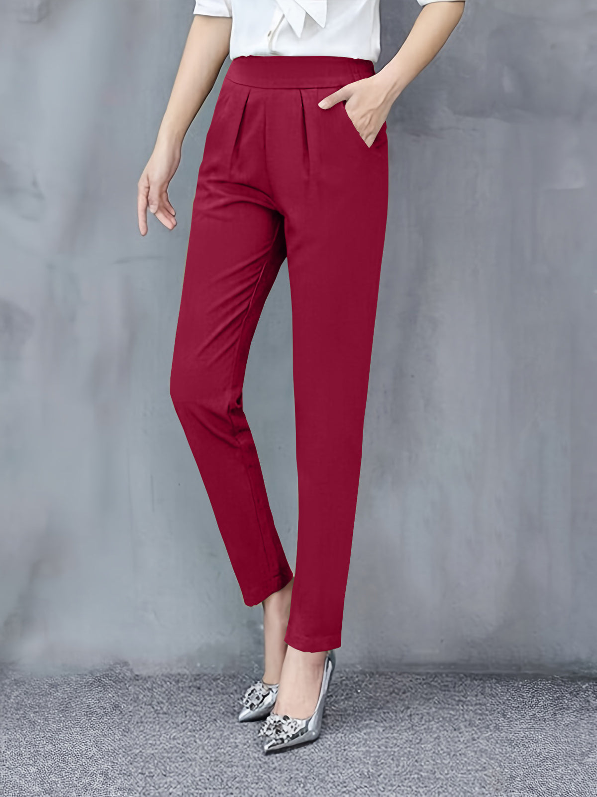Women's Slim Fit Slimming Skinny Drape Versatile Outdoor Trendy Ankle Casual Pants