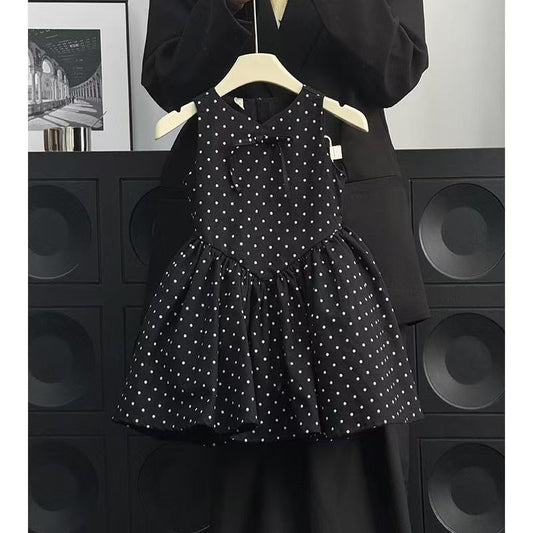 Children's Polka Dot Vest Korean Style Fashionable Children's Dress