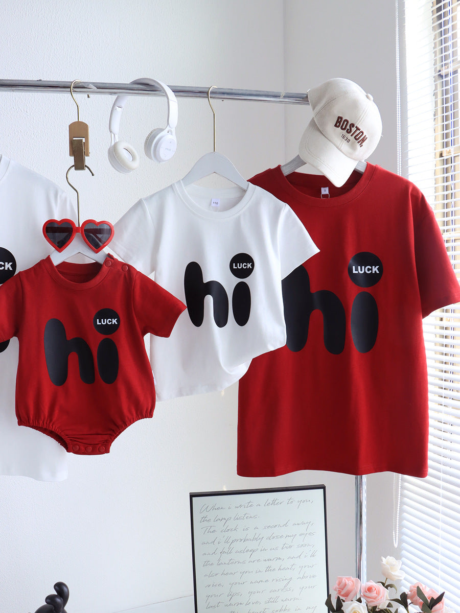 Romper Summer Short-sleeved T-shirt Family Of Parent-child Outfit