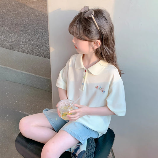 Children's Short-sleeved Summer Fashionable Clothing Little Shirt Children's T-shirt