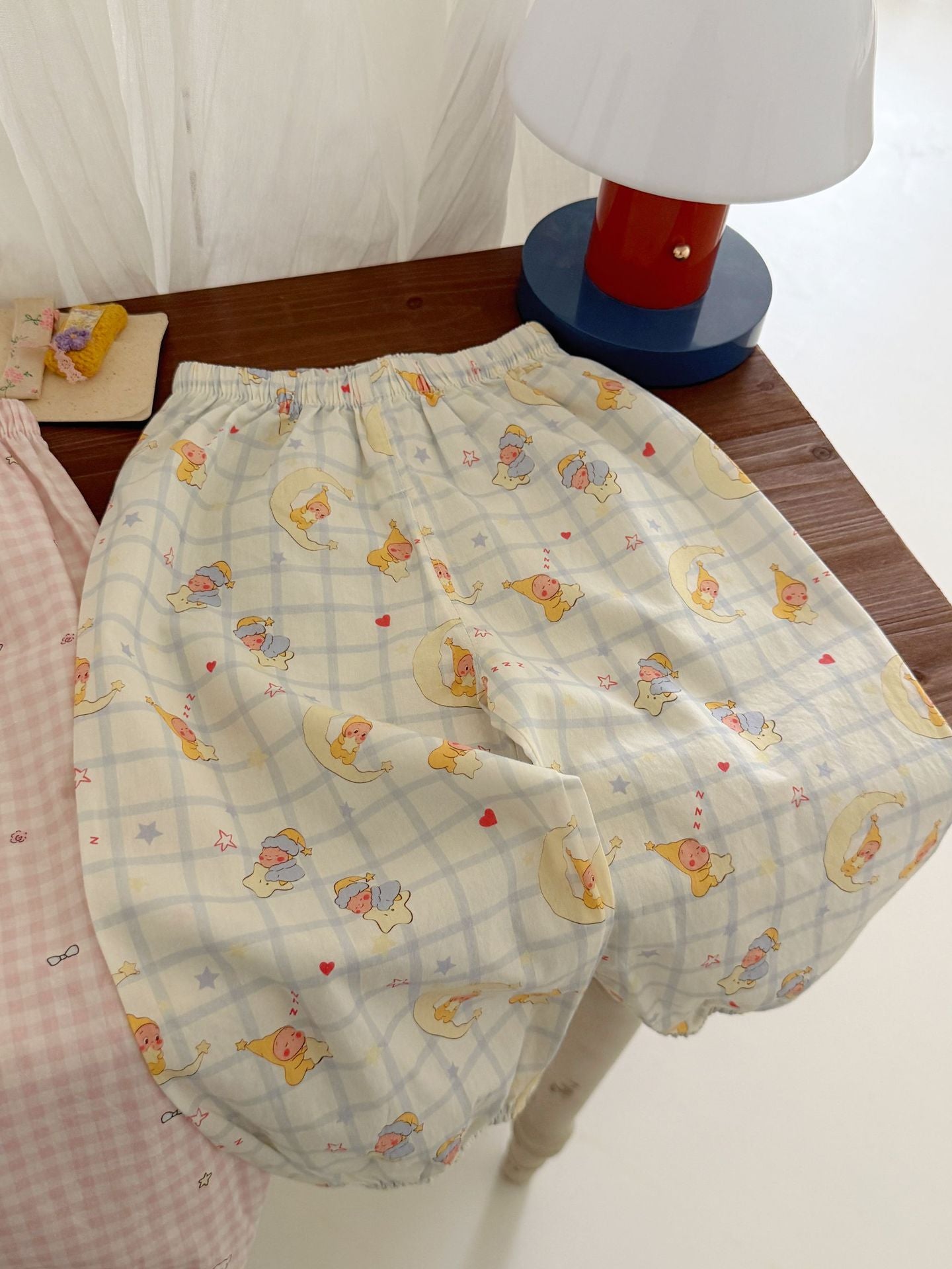 Children's Pure Cotton Summer Thin Air Conditioning Breathable Children's Pants