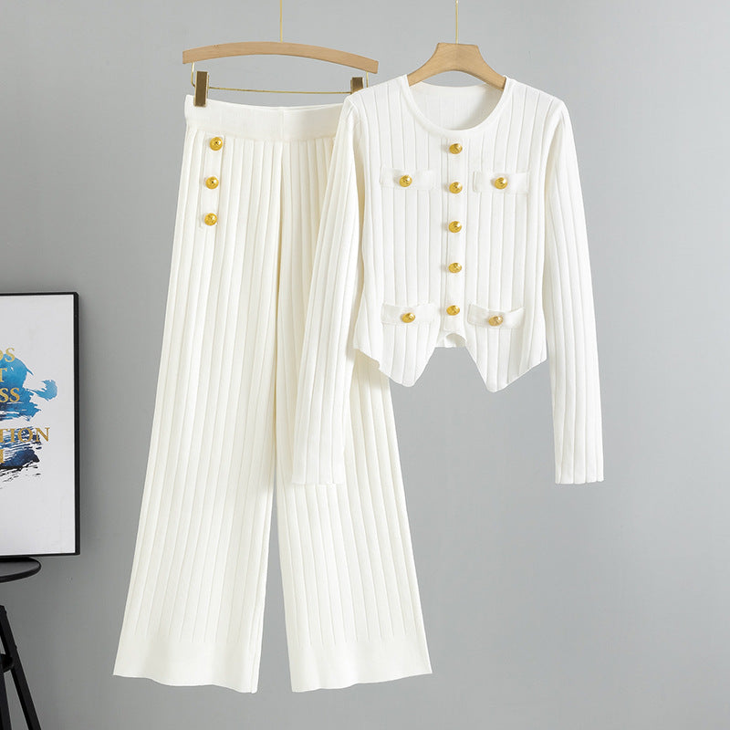 Innovative Classic Style Cropped Female Two-piece Fashion Casual Suit