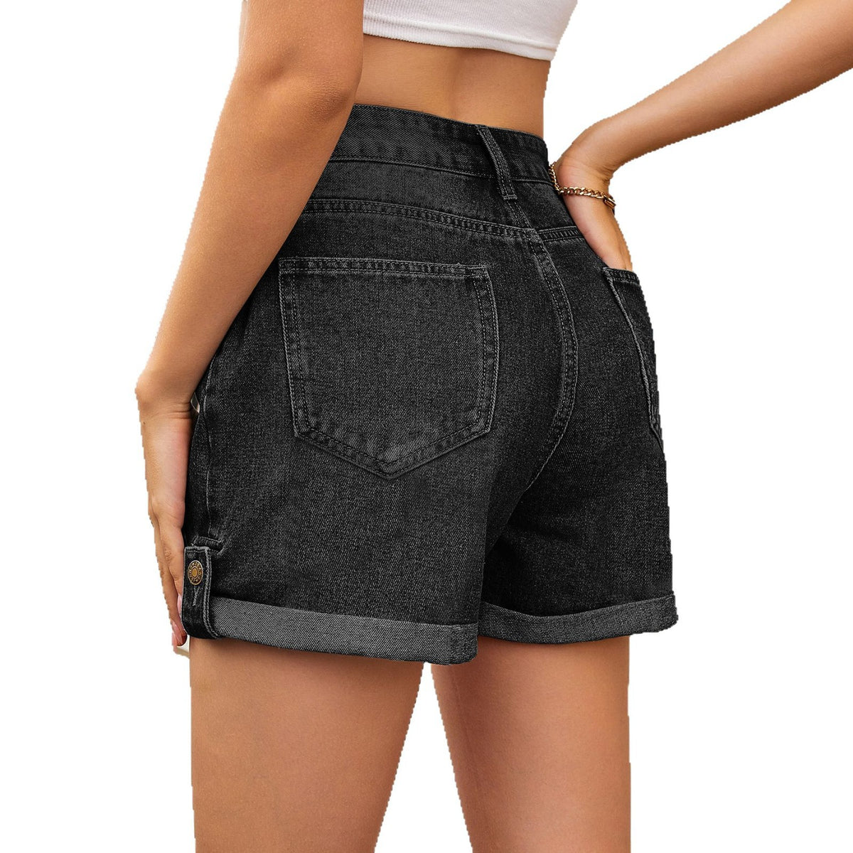 Women's Summer Personalized Sweet Spicy Denim Versatile Pants