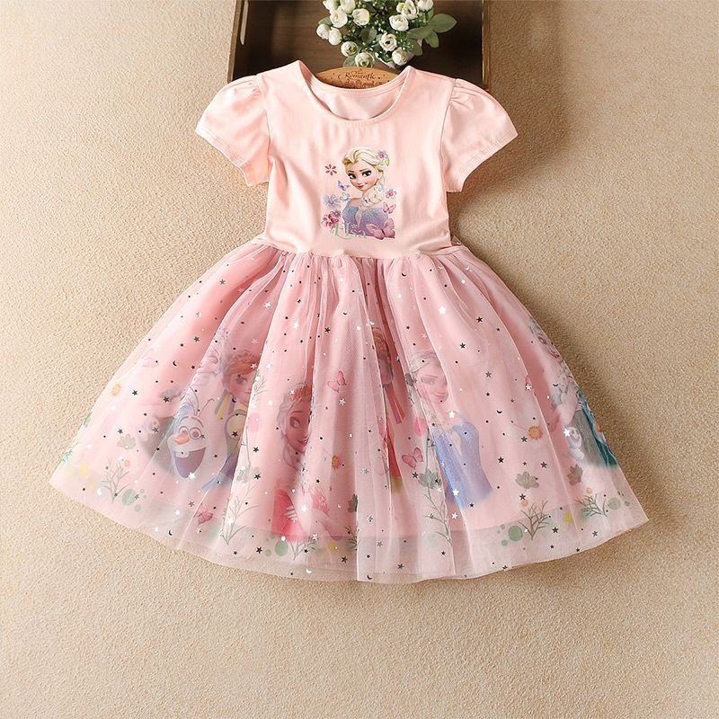 Children's Summer Ice Snow Fashionable Clothing Aisha Children's Dress