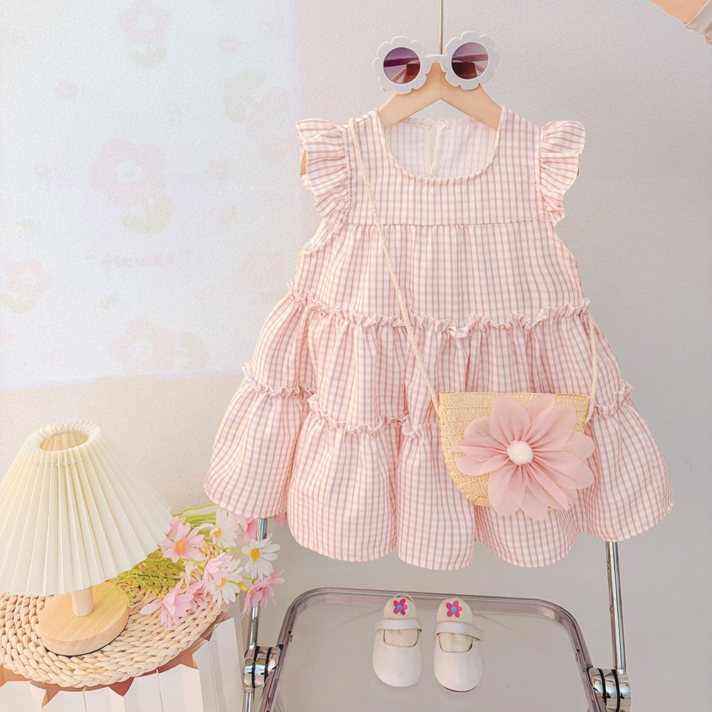 Children's Summer Floral Skirt Clothes Sweet Gauze Children's Dress