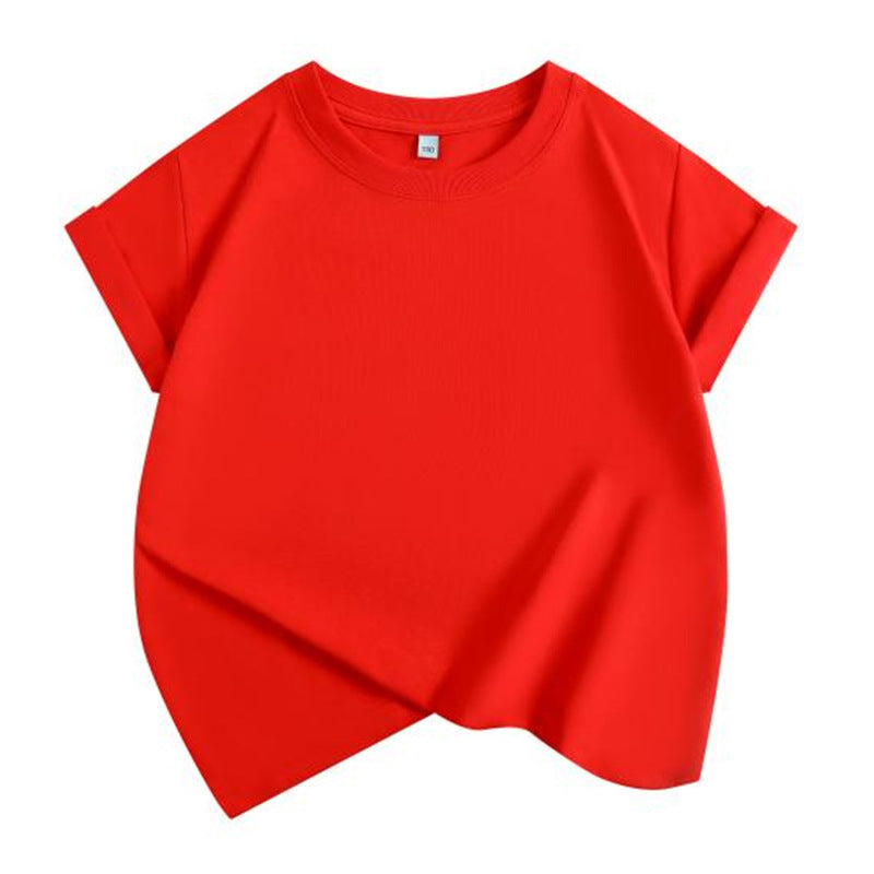 Children's Round Neck Short Sleeve Summer T-shirt Kindergarten Parent-child Outfit