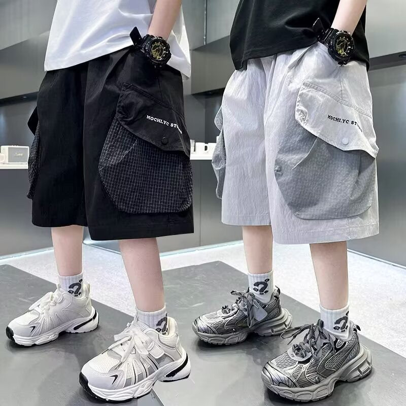 Children's Summer Boy Loose Casual Shorts Medium Big Children's Pants