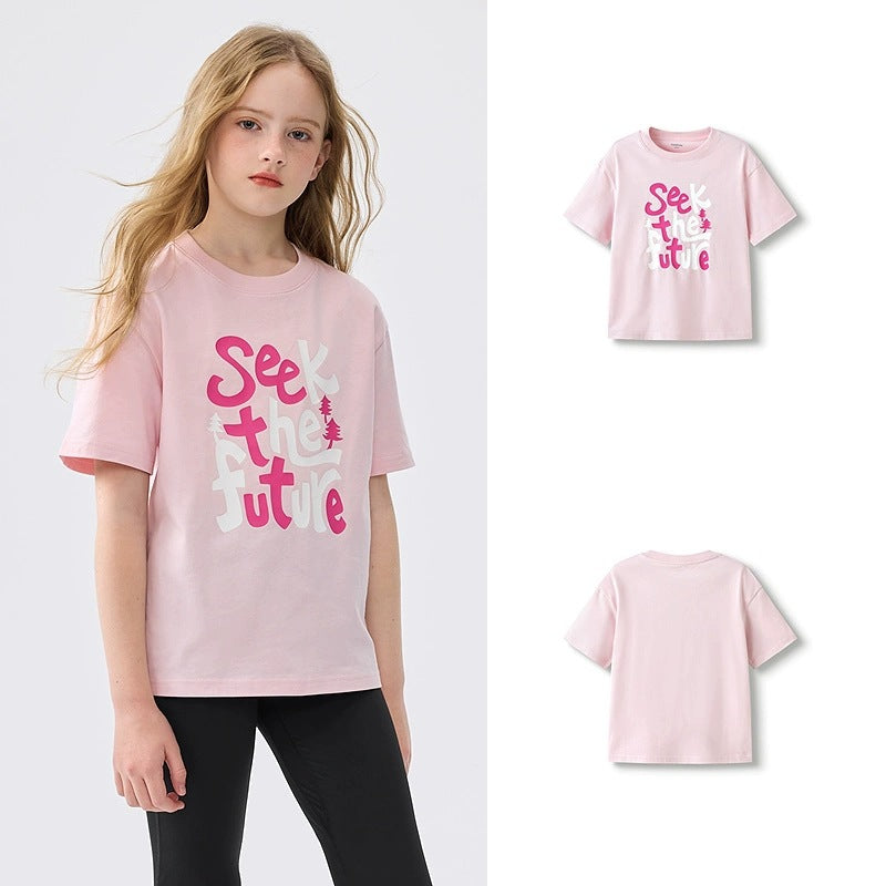 Children's Clothing Short-sleeved Tops Summer Moisture Absorption Children's T-shirt