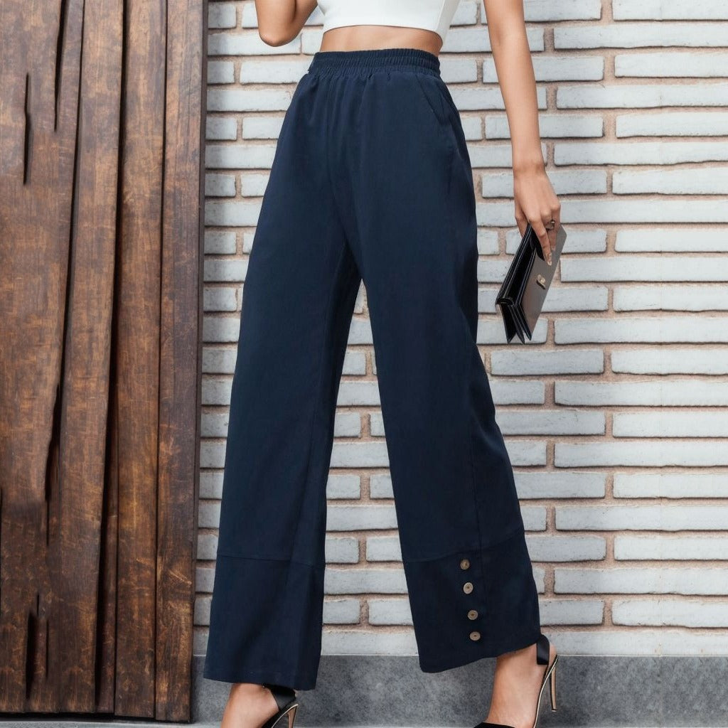 Women's Autumn Solid Color Trousers Loose For Clothing