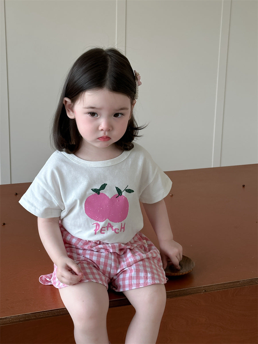 Children's Short-sleeved Summer Thin Korean Style Clothing Children's Suit