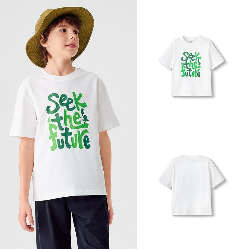 Children's Clothing Short-sleeved Tops Summer Moisture Absorption Children's T-shirt
