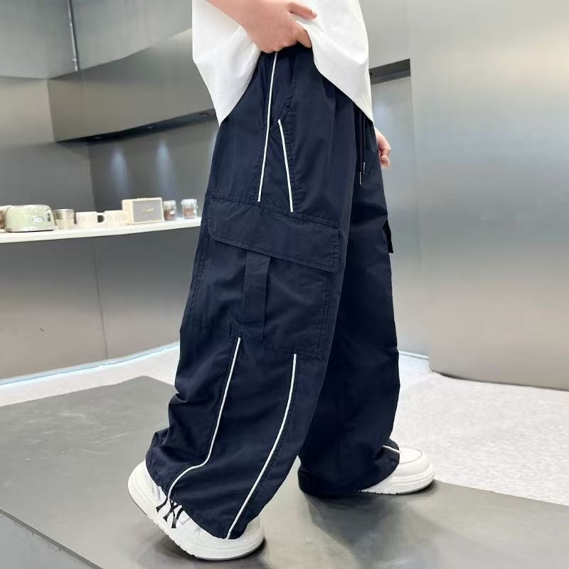 Summer Anti Mosquito Overalls Medium Big Trousers Children's Pants