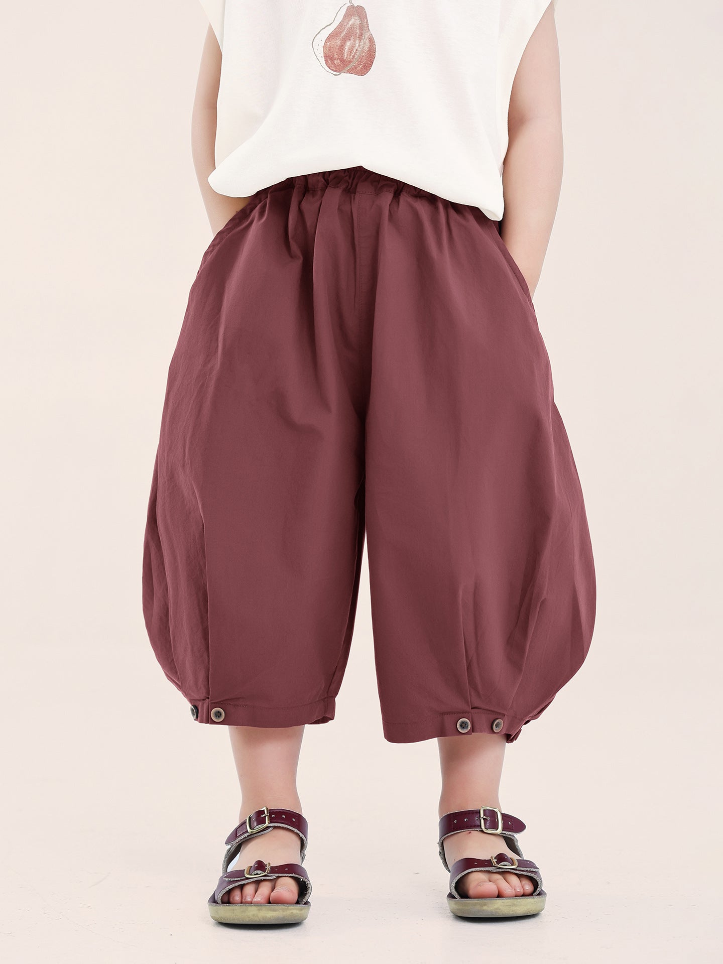 Children's Cropped Trousers Summer Korean Casual Cotton Children's Pants