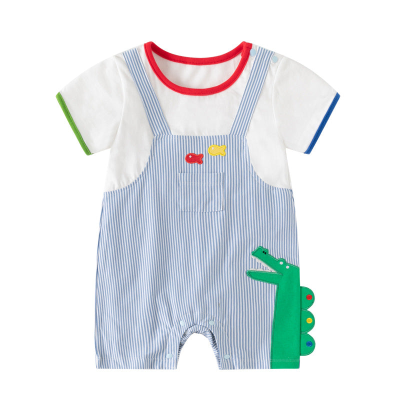Clothes For Babies Summer Thin Boy Jumpsuit, Climbing Suit