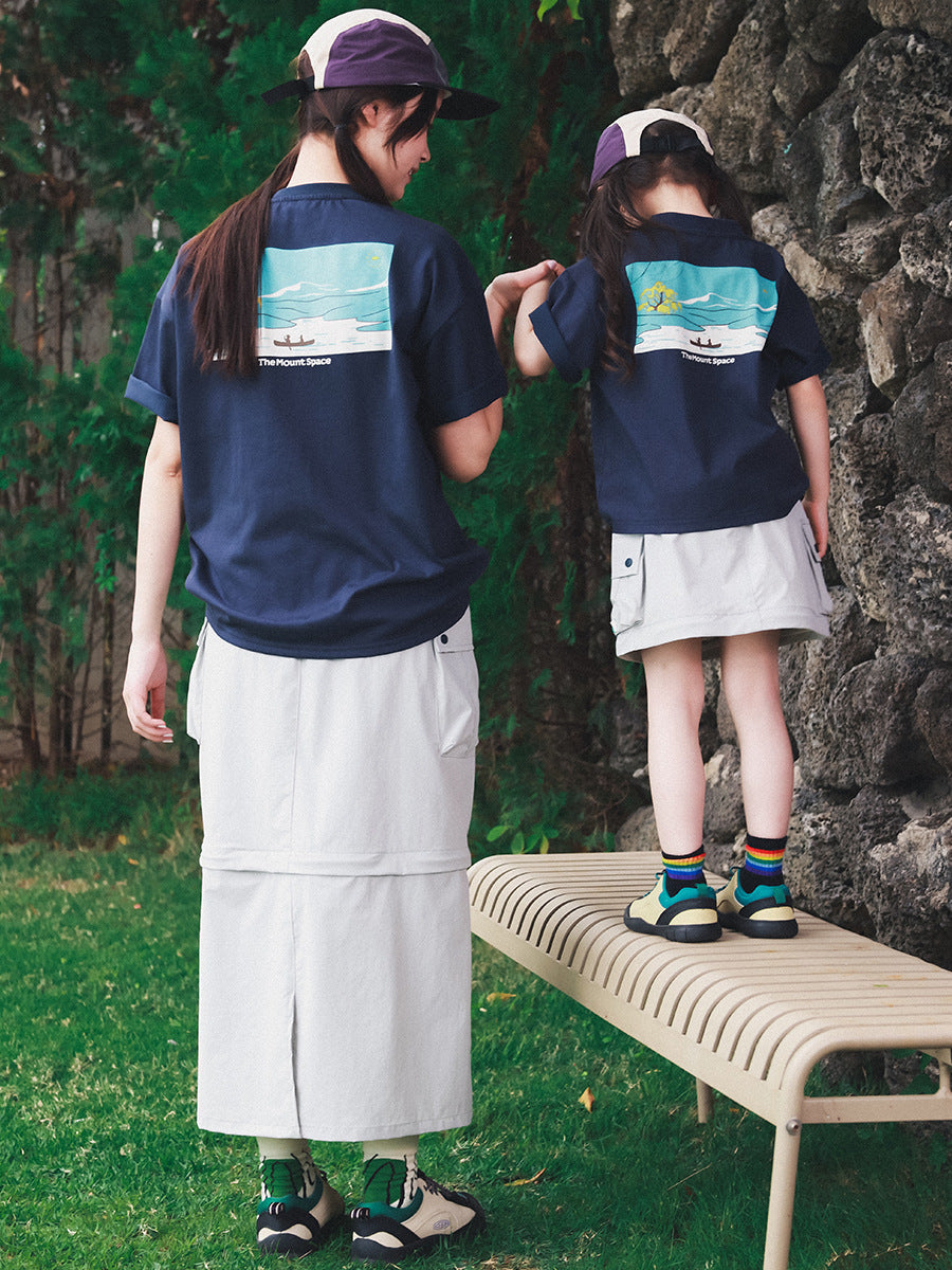 Children's Clothes Cool Short-sleeved Summer Outdoor Sports Round Neck Half-sleeve Children's T-shirt