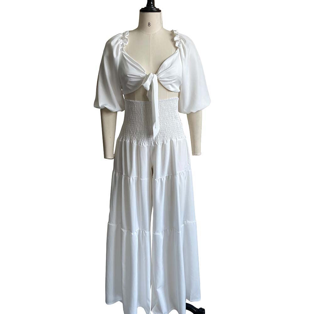Trendy Cool Elegant Summer Tied Two-piece Fashion Casual Suit