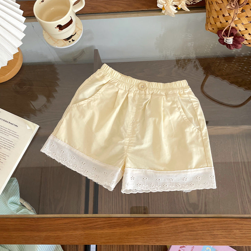 Innovative Slouchy Children's Shorts Summer Lace Children's Pants