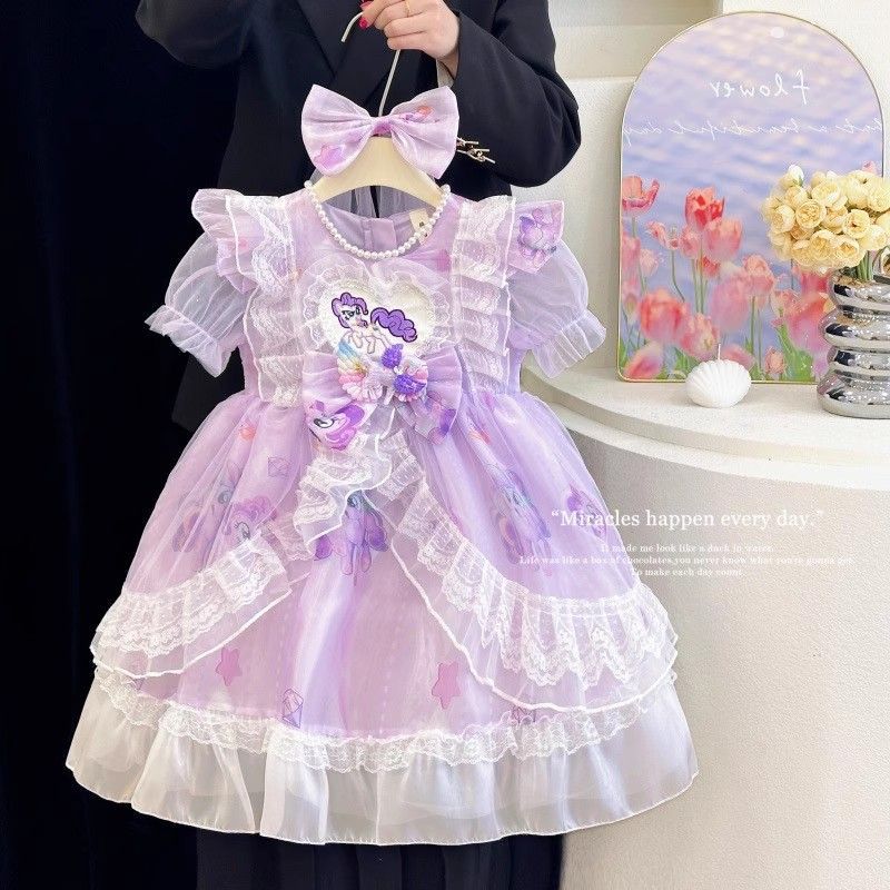 Children's My Little Pony Princess Skirt Lolita Gauze Summer Children's Dress