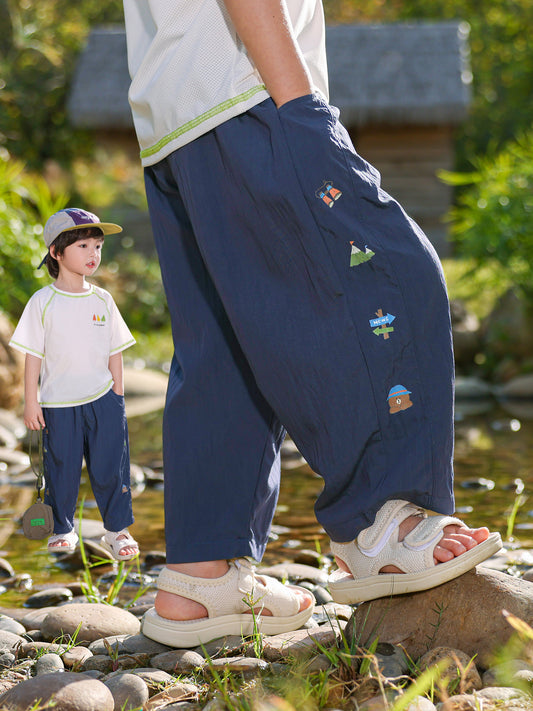 Children's Boy's Summer Thin Casual Cropped Boy Children's Pants