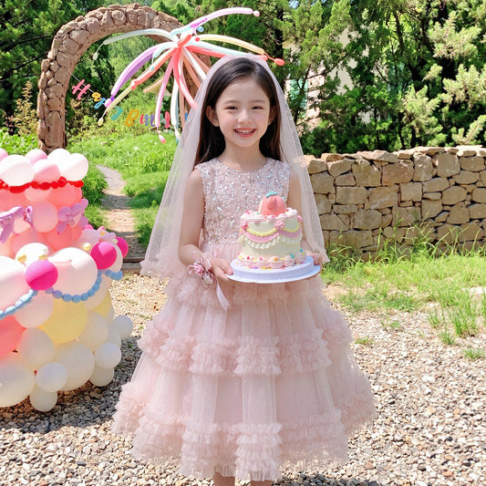 Light Luxury Minority Little Beautiful Princess Unique Children's Dress