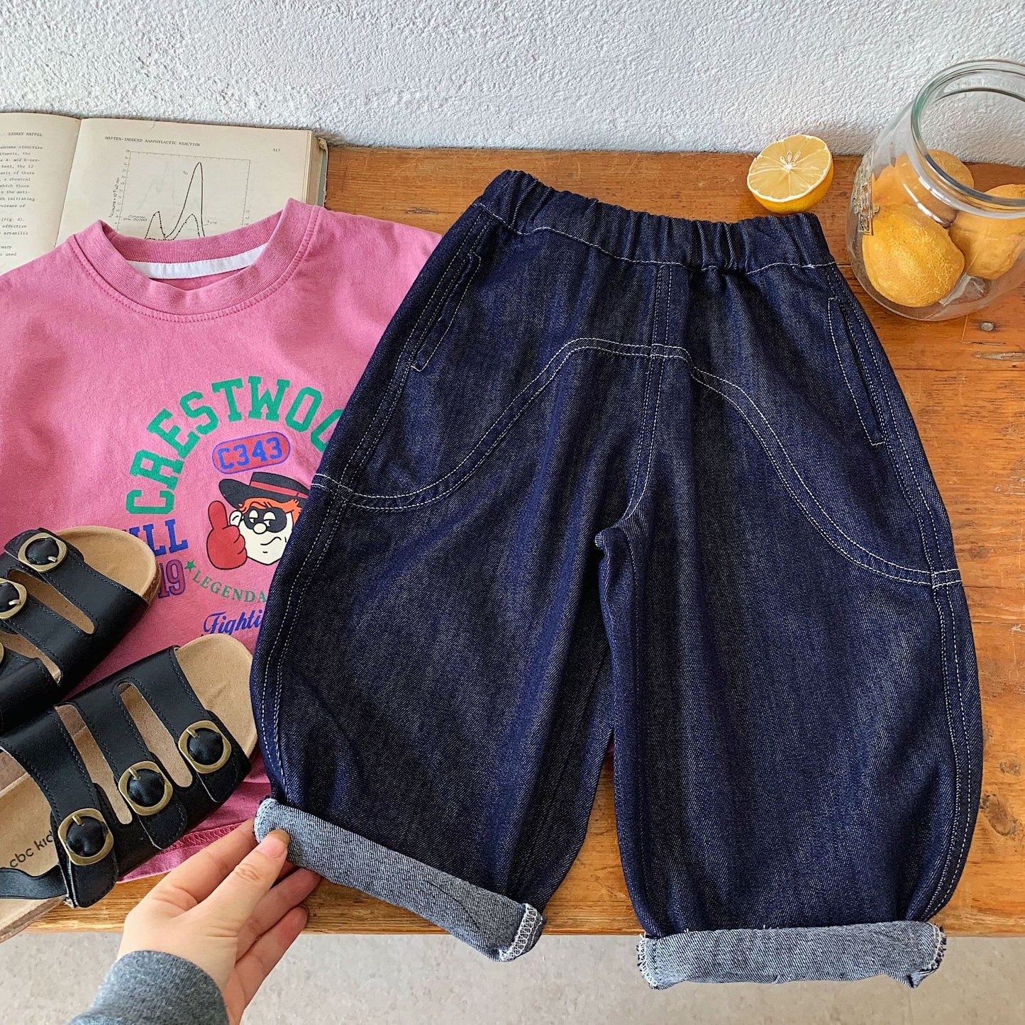 Children's Jeans Spring Korean Style Boys Loose Children's Pants