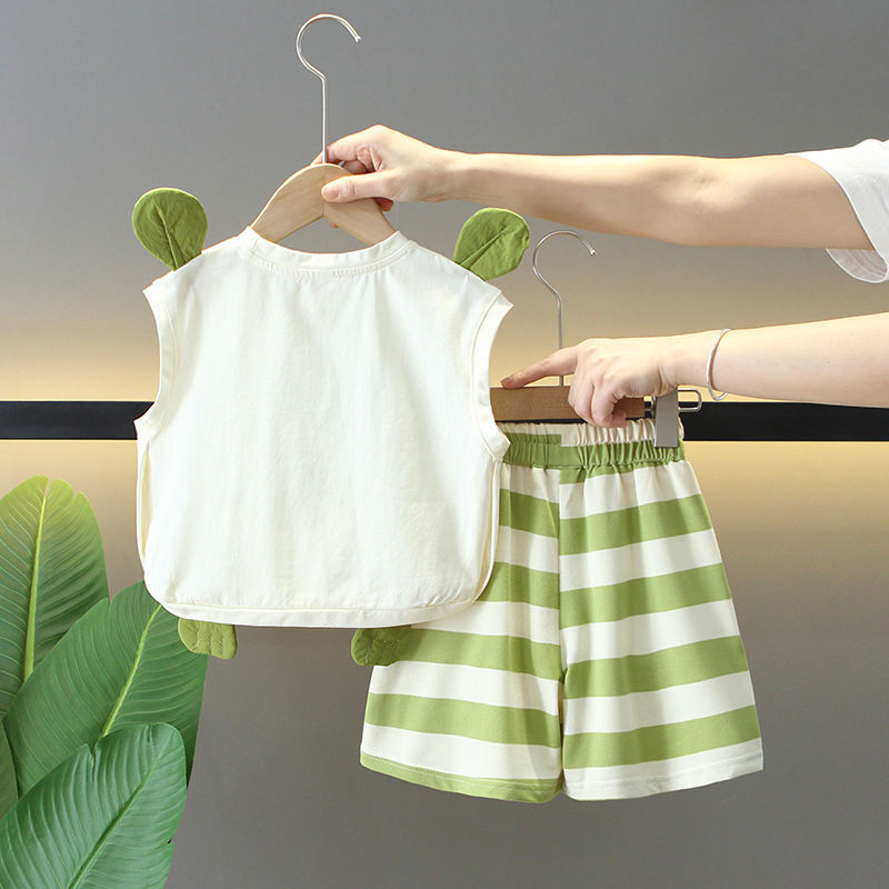 Children's Vest Summer Thin Shorts Wear Clothes Children's Suit